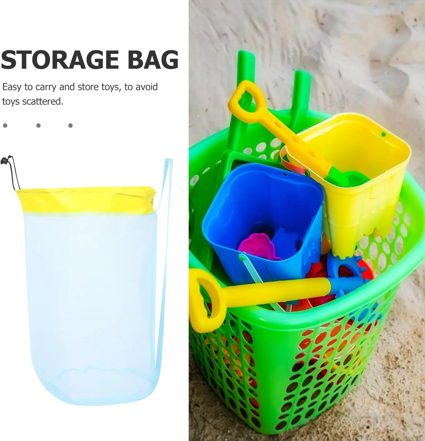 for Kids Boys Girls Beach Toys Storage Necessities Shell aspect Collecting Camping 4pcs Beach Toys Carrying Bag Mesh Drawstring Bag 