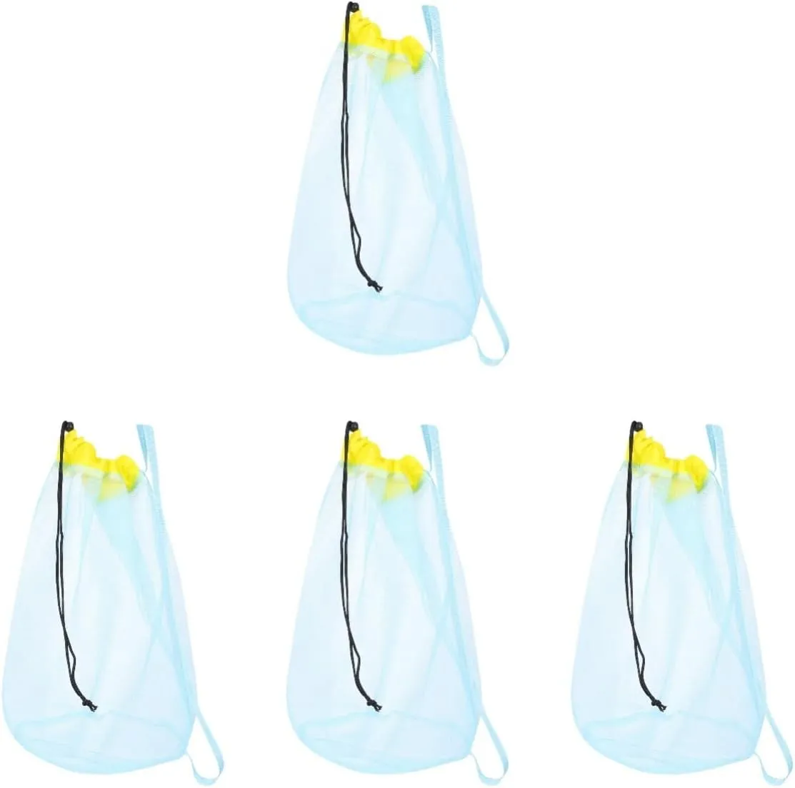 for Kids Boys Girls Beach Toys Storage Necessities Shell aspect Collecting Camping 4pcs Beach Toys Carrying Bag Mesh Drawstring Bag 