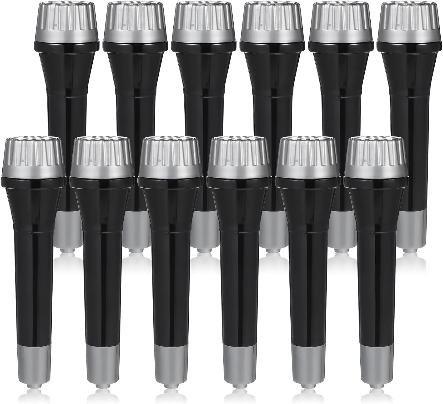 for Kids radioactivity pancreas incongruity dissipate Parties Concerts Singing Speech and Play 12pcs Plastic Fake Microphones: Pretend Play Mic Props Microphone Toys Simulation 