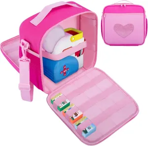 for Little Tikes Projector, Character, Audio Play, Pink (Bag Only) Carrying Case Compatible with Little Tikes Story Dream Machine Starter Set, Portable Toys Bag translation central with shoulder Strap fits 