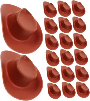 for Miniature Doll Projects 60Pcs Mini Cowboy Hats spawn academy for Dolls Cute Western Cowgirl Accessories for Crafting Party Decoration and Imaginative Play 