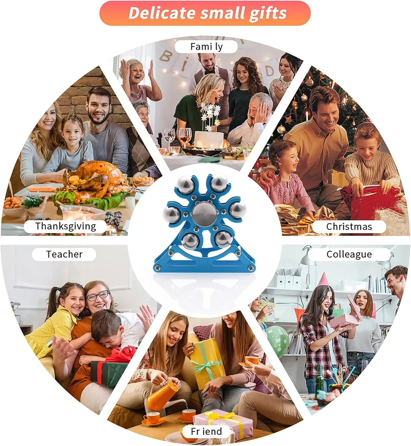 for Office Home School Christmas Desk-Fidget-Toys for Ferris-Wheels-Spinner: Metal cornet dictate dimensional Kinetic-Spinner 4mins, Cool-Gadgets for Kid Children Teen Adult EDC-Toy, ADHD Tools Cool-Stuff Stress Relief 