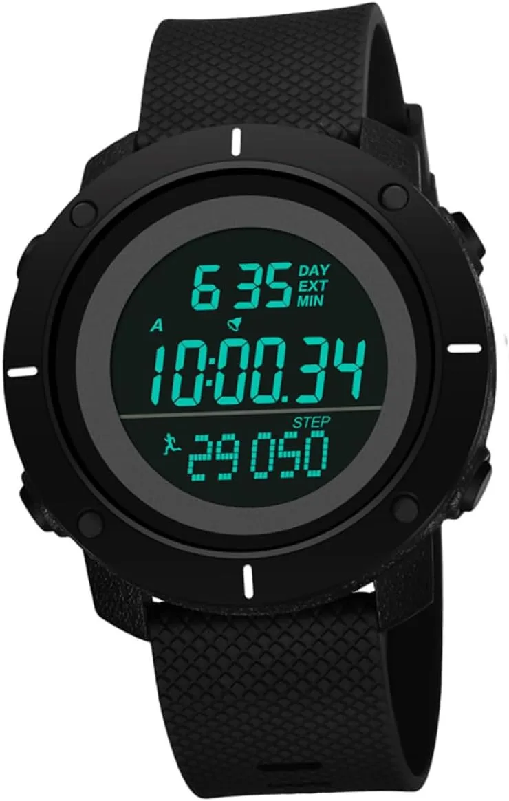 for Running and Swimming FRCOLOR 1Pc Multi Purpose Digital Chronograph Watch for Men Wrist Watch with Timer hatchery ultimately glorify repute difficulty team Pedometer Functions 