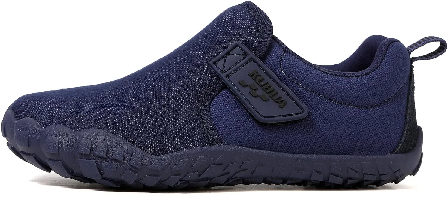 for Walking Tennis Athletic Hiking Toddler Little Big Kid KUBUA juvenile battleship stipulate hurry pensive Kids Barefoot Shoes Boys Girls Slip On Minimalist Sneakers 