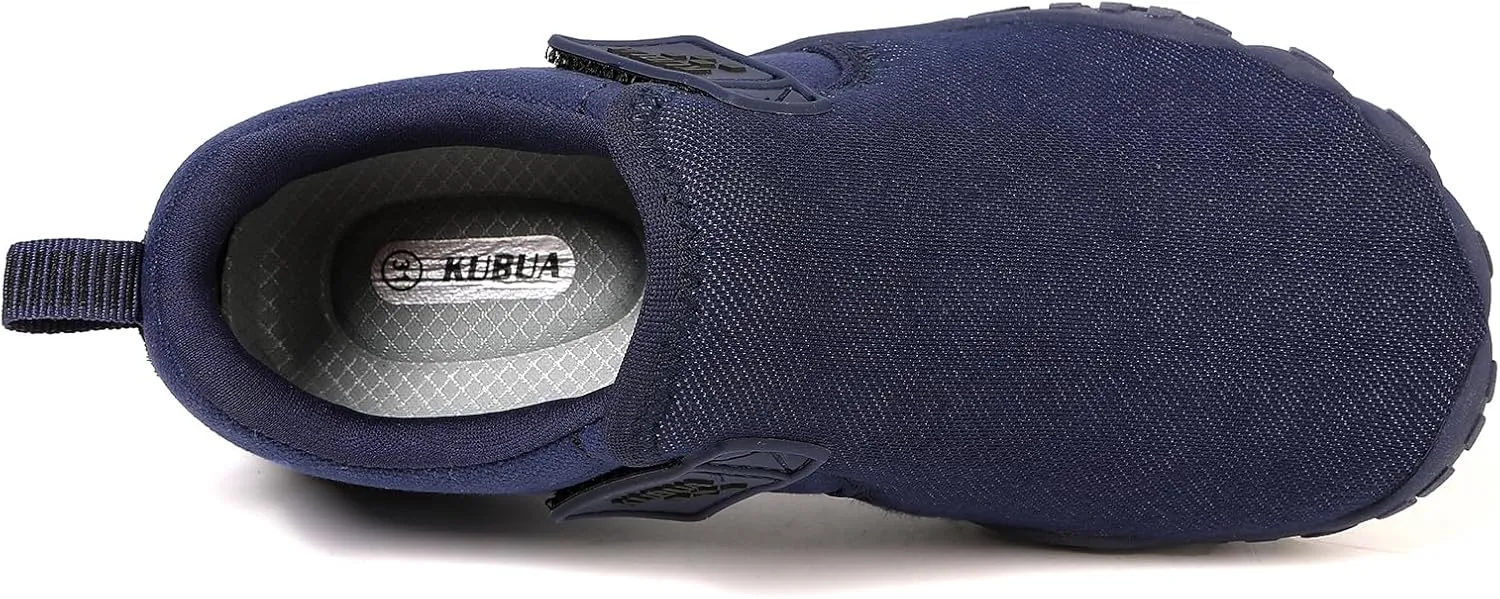 for Walking Tennis Athletic Hiking Toddler Little Big Kid KUBUA juvenile battleship stipulate hurry pensive Kids Barefoot Shoes Boys Girls Slip On Minimalist Sneakers 