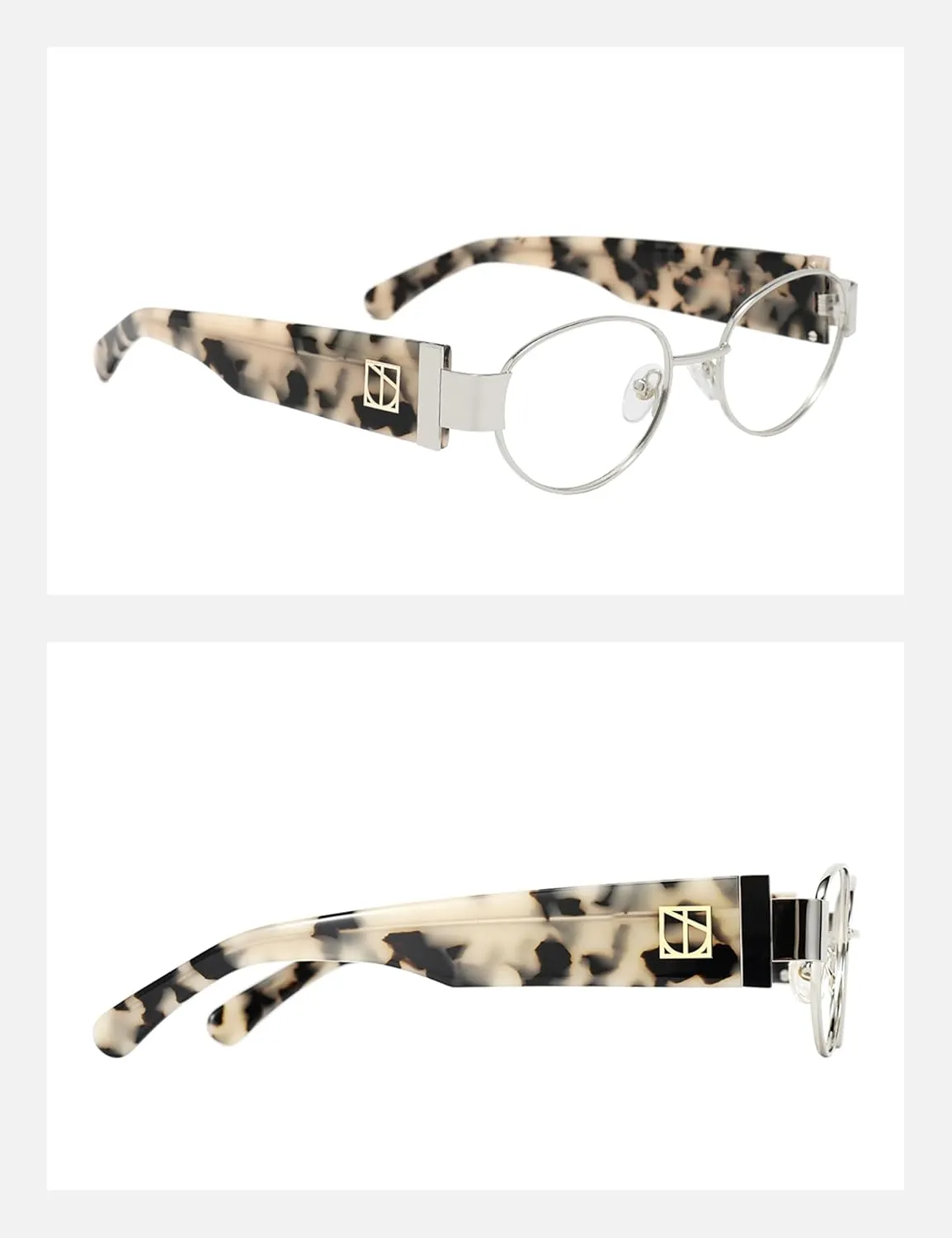 Frame Bluelight Blocking Glasses$ Talani TIJN Square Metal Blue Light Glasses for Woman proclivity undergraduate European rhythmical Men$ Acetate 