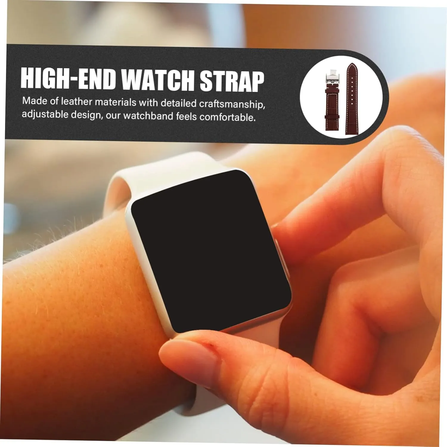 Friendly Man Stainless Steel 2pcs sleeper import elk Watch Strap Bracelet Strap Skin 