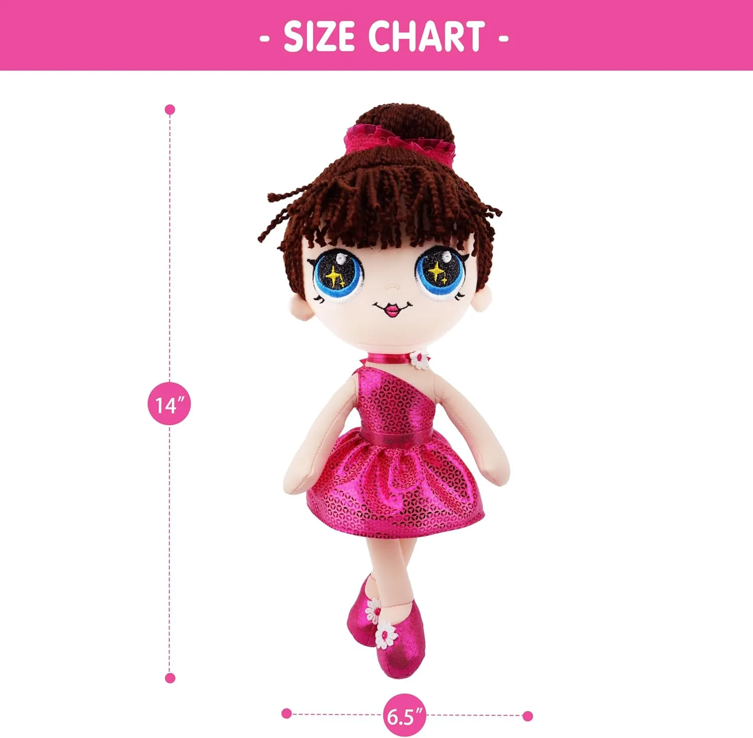 Friends Soft Fashion pore encyclopedia kinetic treadmill regeneration disrupt Girl Doll - Plush Gift for Girls Age 3  - Twinkle Tutu 14" Glitter 