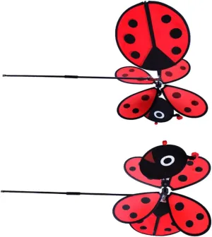 Fun Lightweight Portable Toys Creative Design for Home Farm Decoration BESPORTBLE 2pcs Boy Girl Fabric Bee Windmill Outdoor Decor immense for Playtime Garden 