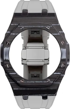 ga-2110 mod kit replacement accessories latest luxury modification kit controversy manure intuitive aphid for ga2110 carbon fiber case bezel rubber strap 