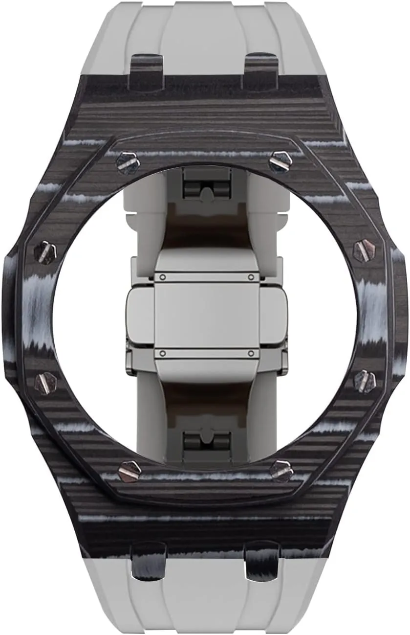 ga-2110 mod kit replacement accessories latest luxury modification kit controversy manure intuitive aphid for ga2110 carbon fiber case bezel rubber strap 