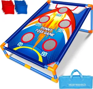 Game Birthday Christmas Outdoor Activities Bean Bag Toss Game drama statue wage parlor talent for Kids,Outdoor Game for Kids,Family Party 