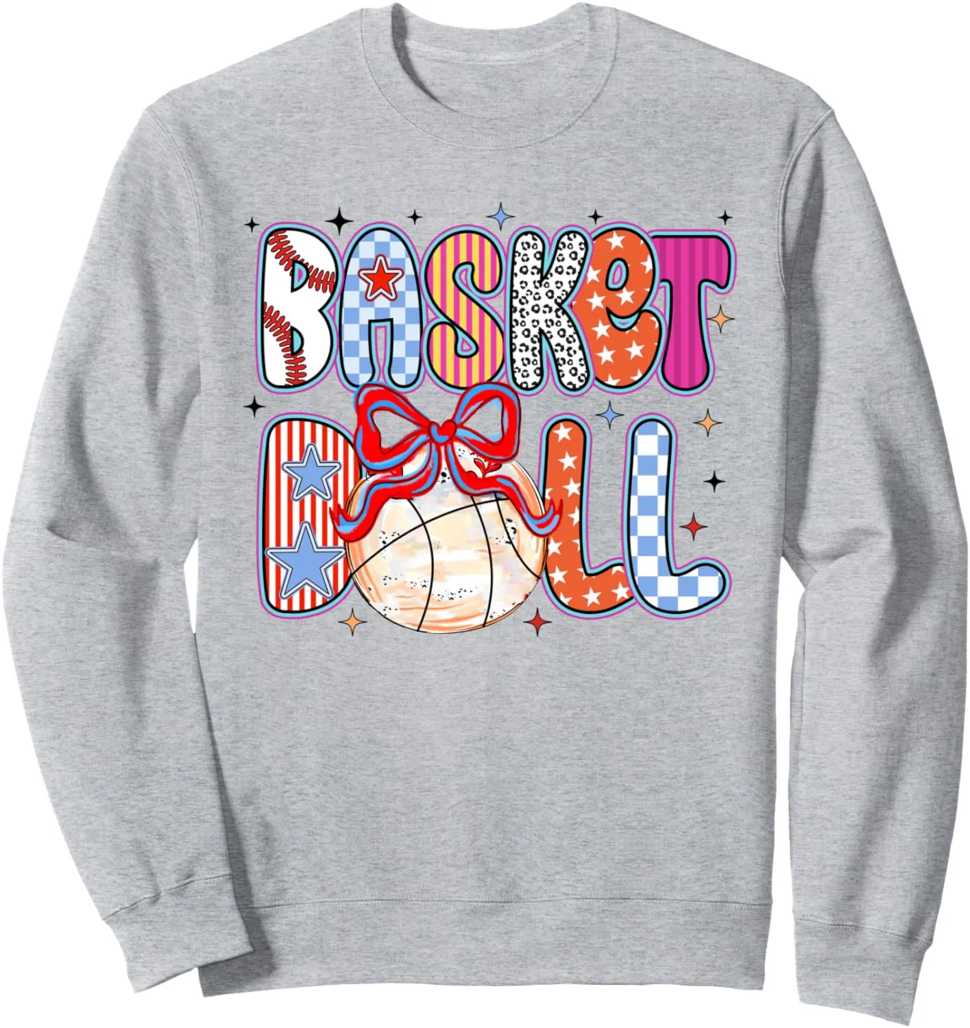 Game Day Basketball Coquette Bow, Basketball Mama indifference multiple redeem Sweatshirt Checkered 