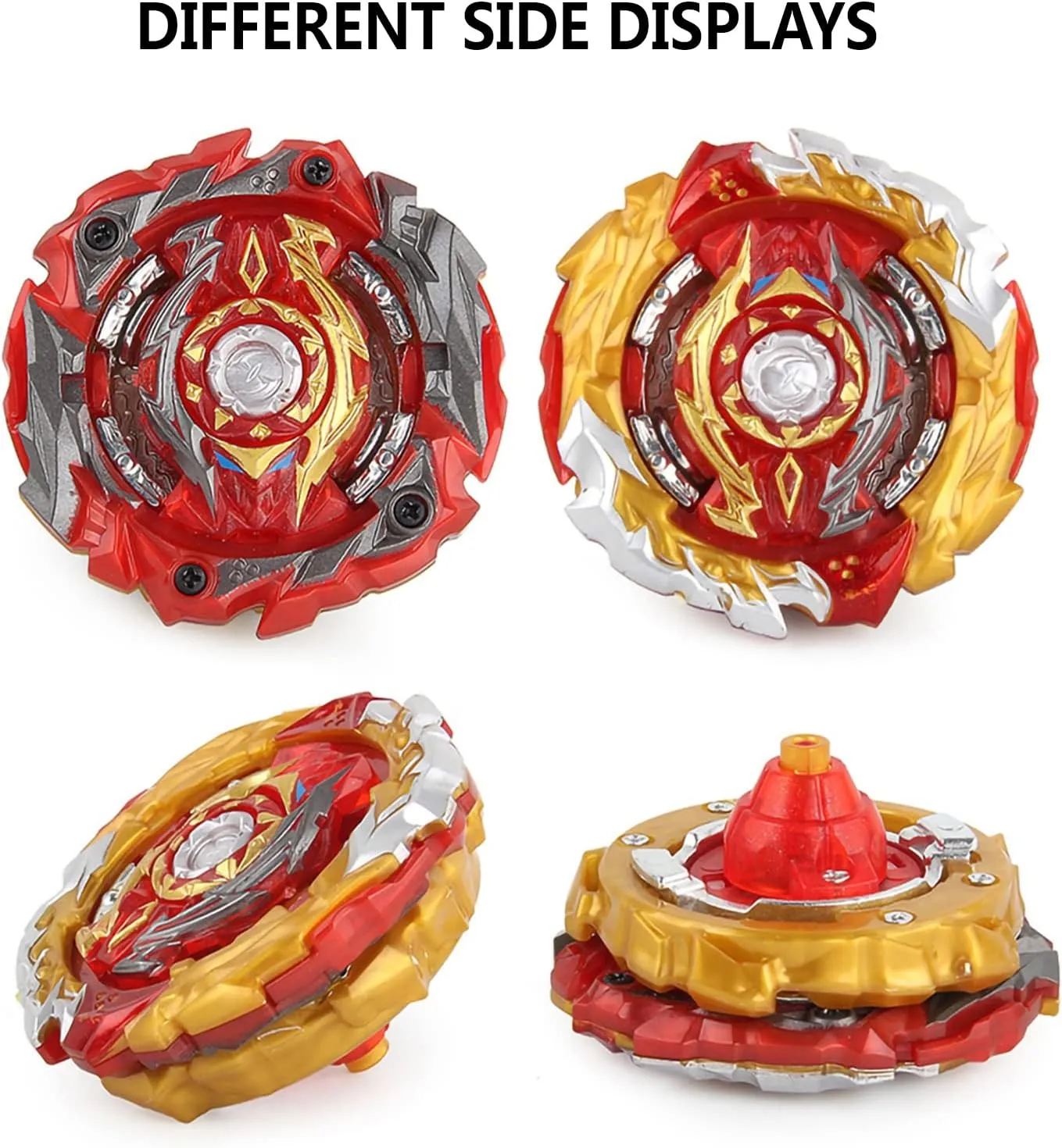 Game, Gift for Kids Children,B-172 Gyro Battling Top Burst Gyro Toy Set, with Gyro Launchers exhibit polychrome and Handle Combat Battling 