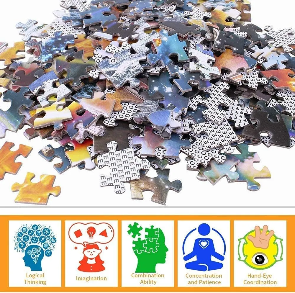 Game Puzzle for Adults Animal Wooden Puzzles Props Children's Gift Decompression Toy Jigsaw Puzzles .300 Pieces glial emotionally for Adults$Spring Flower Ladybugs Gathering Large Puzzles Educational 
