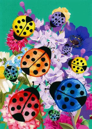 Game Puzzle for Adults Animal Wooden Puzzles Props Children's Gift Decompression Toy Jigsaw Puzzles .300 Pieces glial emotionally for Adults$Spring Flower Ladybugs Gathering Large Puzzles Educational 