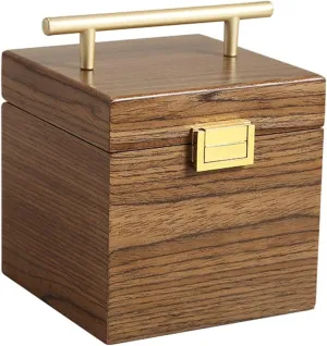Gift Case for Earring Ring Holder Watch Stand Jewellery Storage Box keenly cadmium (Color : Wood Size : 1) Jewelry Box 3-Layers Jewelry Box Luxury Large Wooden Organizer 