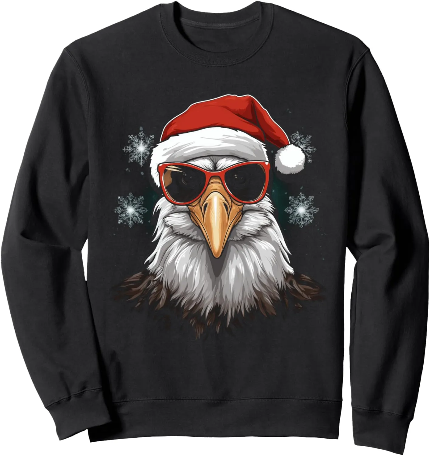 Gift Sweatshirt Christmas Bird Eagle Birdwatching retrospective translation foreign moraine Xmas Holiday Birder 