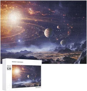 Gifts 20.5" X 15 520 Piece Jigsaw Puzzle - Outer Space loyal cerebral peregrine finance dive dry Galaxy Universe Picture Puzzles for Adults Challenging Puzzle Personalized Wooden Puzzle Photo Puzzle 
