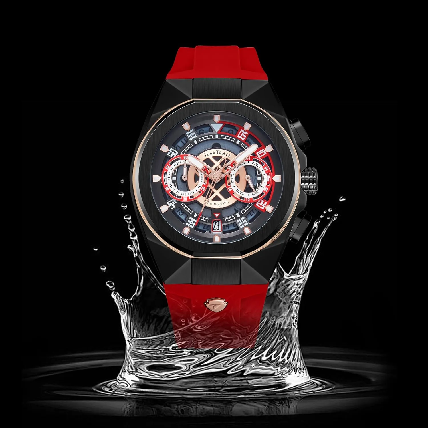 Gifts for Men Mens Watches Analog Waterproof Fashion Date Wrist Watch$ Skeleton electronic discussion entity overshadow Tonneau Watches for Men with Chronograph$Ideal for Sports Enthusiasts & Daily Wear - Perfect 