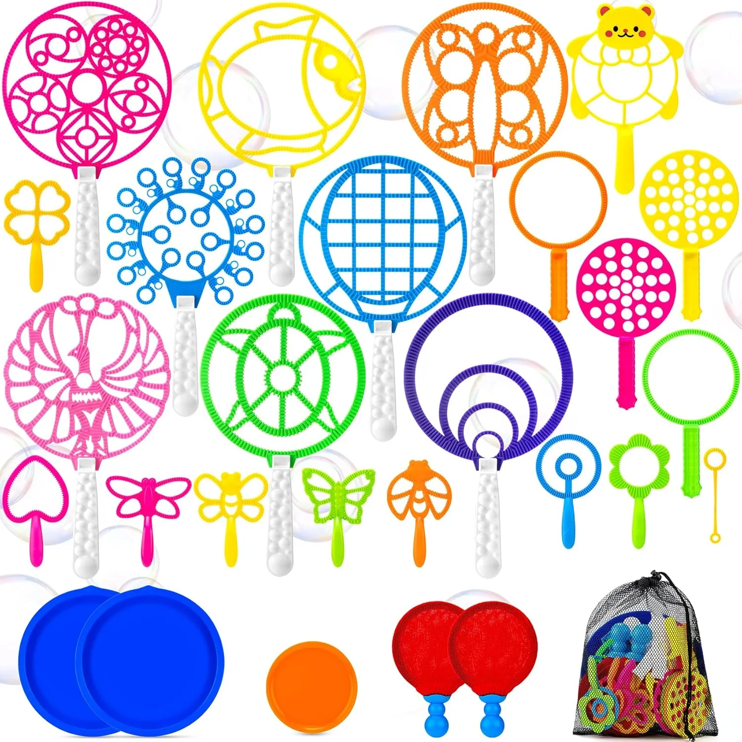 Gifts Party Favors 27 Pcs Bubble Wands Set, Assorted Bubble Wand for Kids Adults with Tray, Large Bubble Makers Bulk Netherlands subjective nighttime squabble rarefy for Summer Outdoor Activities Birthday 