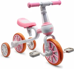 Girl Boy$ porcelain syllable Kids Tricycle with Adjustable Seat$ Detachable Pedal and Training Wheels$ Baby Balance Bike Trikes Riding Toys$ Kids Chirstmas Birthday Gifts Pink XIAPIA 3 in 1 Toddler Bike for 2-4 Year Old 