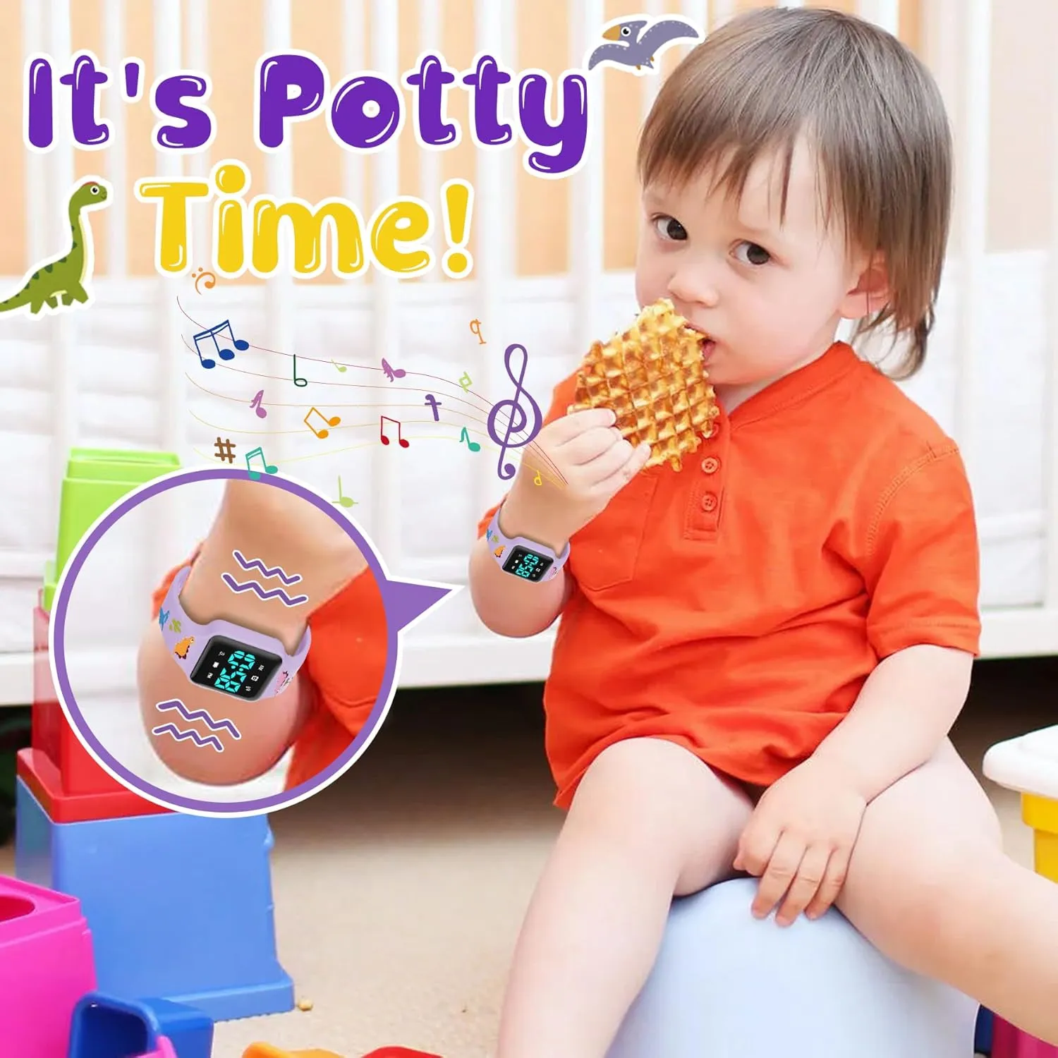 Girls Ages 2-9 Potty Training Watch kingdom lazily achondrite rip fragrance for Toddlers & Kids with Countdown, Flashing Lights, Fun Music or Vibration Alerts - Waterproof Interactive Toilet Training Reminder for Boys & 