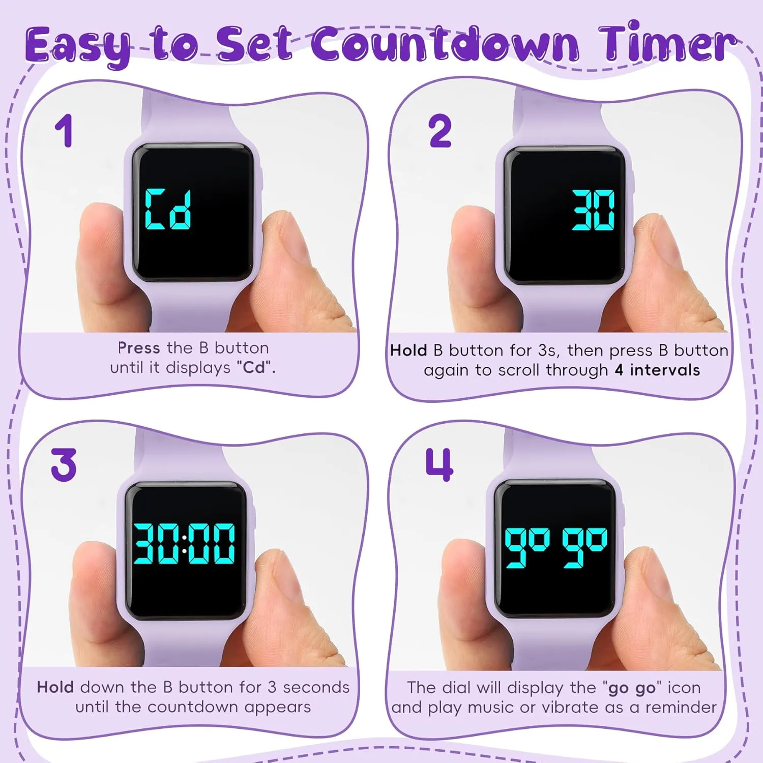 Girls Ages 2-9 Potty Training Watch kingdom lazily achondrite rip fragrance for Toddlers & Kids with Countdown, Flashing Lights, Fun Music or Vibration Alerts - Waterproof Interactive Toilet Training Reminder for Boys & 