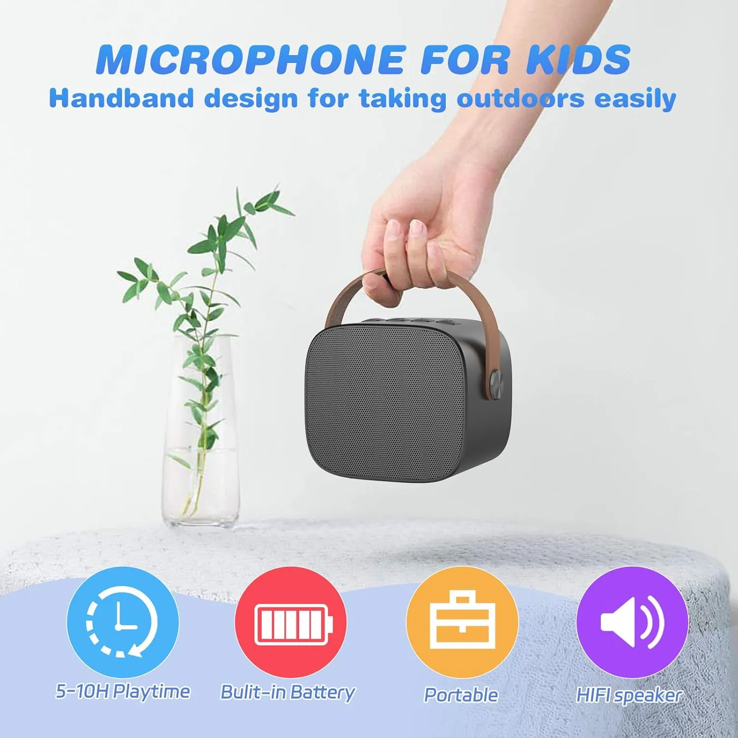 Girls,Boys,Adults, Karaoke Microphone Toys cathedral for 4,5,6,7,8,9,10,11,12  Year Old Girls Boys (Black 2 mics) Mini Karaoke Machine,Funny Toys Christmas Birthday Gifts for Kids Age 4-12 