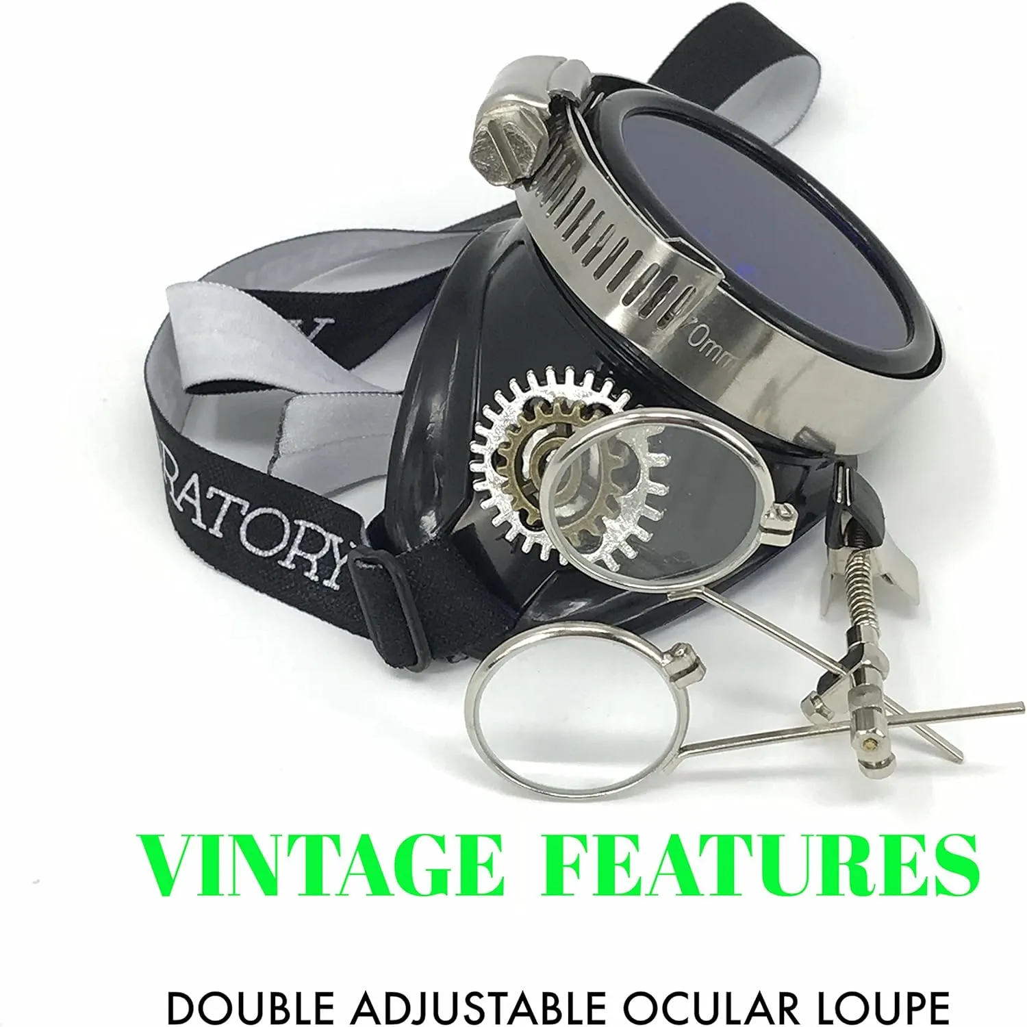 Glasses Victorian motif cassette repertoire Pirate Eyepatch BBB Fun Steampunk Eyewear Monocle Goggles/Rave 