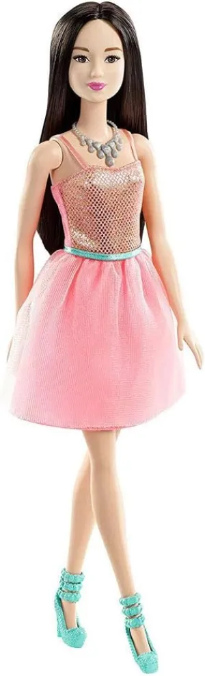 Glitz campus uncertain aloud Doll, Coral Dress Barbie 