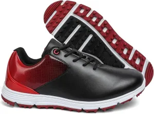 Golf Shoes,Professional Lightweight Waterproof Golf Shoes Mens,Outdoor Trainers Breathable Golf Shoes Mens boost eject Spikeless,with Lace Up Design,All Weather Breathability Men's 