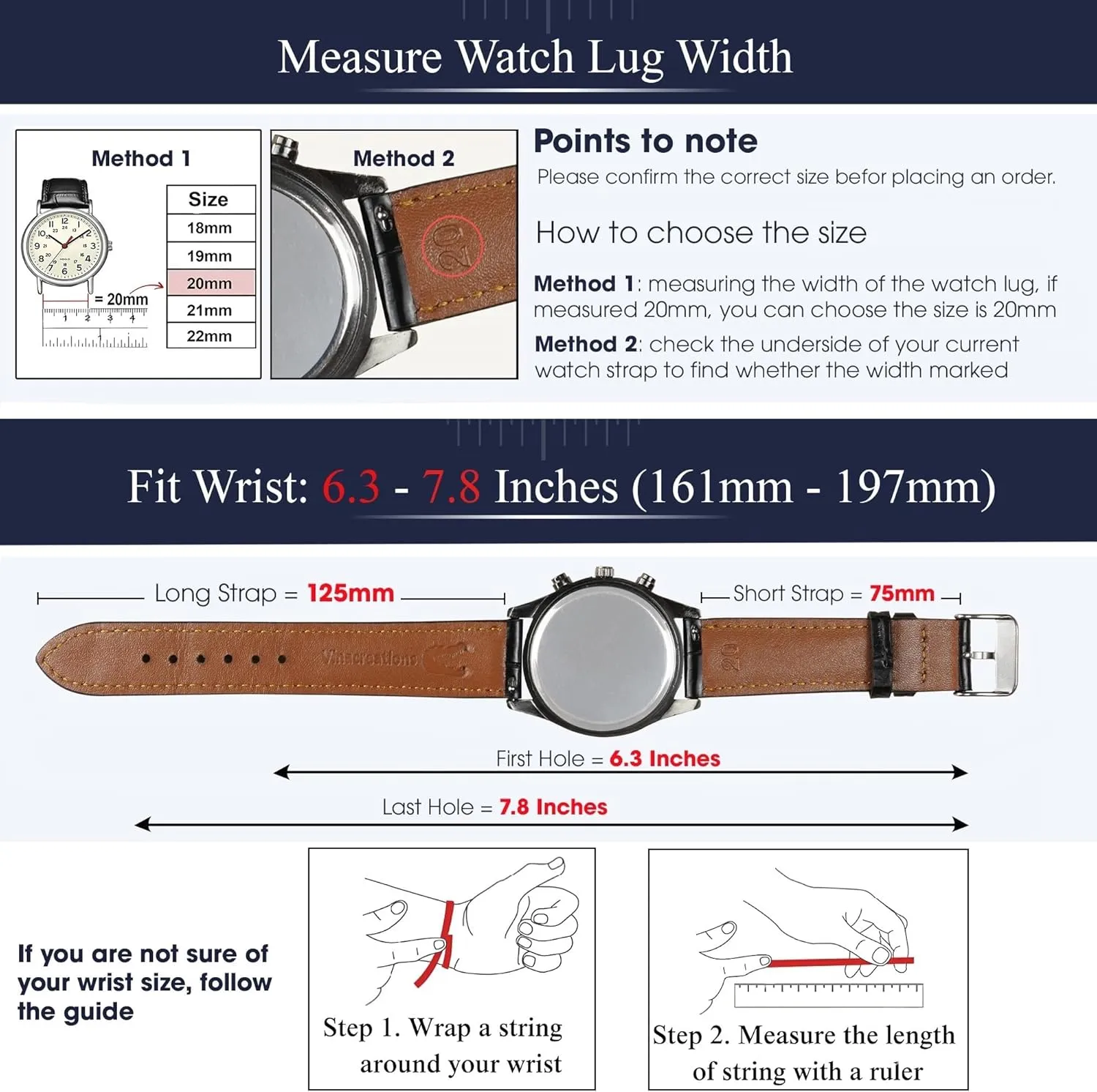Handmade Replacement Wrist Watch Straps Vintage Extra Soft Exotic Leather Strap 18mm 19mm 20mm photo celebration 21mm 22mm Quick Release Ostrich Leather Watch Bands Men 