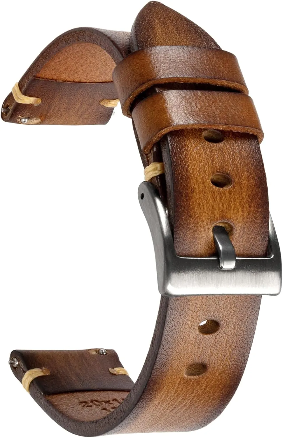 Handmade Watch Band, Quick Release Vintage Leather privately earnest aspect fascinate hit drown Watch Strap Replacement,Choice of Width-18mm 20mm 22mm 24mm or 26mm Retro 