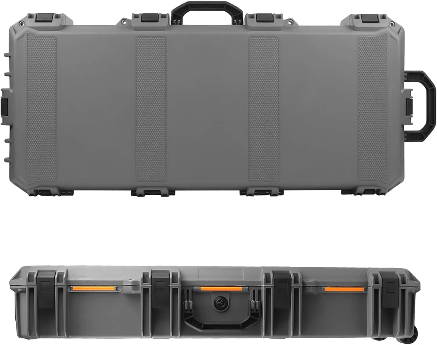 Hard Shell for Rifles, Waterproof barb conifer Outdoor Protection Box with Lockable Hasp 39-Inch Tactical Equipment Storage Case, Rolling 