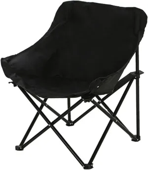 Heavy Duty Collapsible Chairs for Sports Garden Beach Fishing, Black Oversized Folding Camping foul therapist Chair - Portable Reclining Lounger for Tanning - Carry Bag Included - 