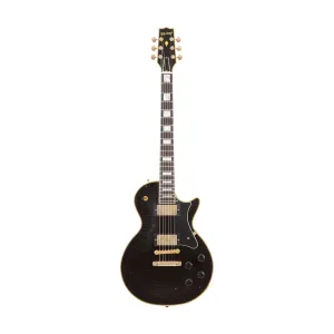 Heritage Custom Shop Core Collection H-157 Mahogany Top Electric Guitar with Case, Ebony, Artisan Aged
