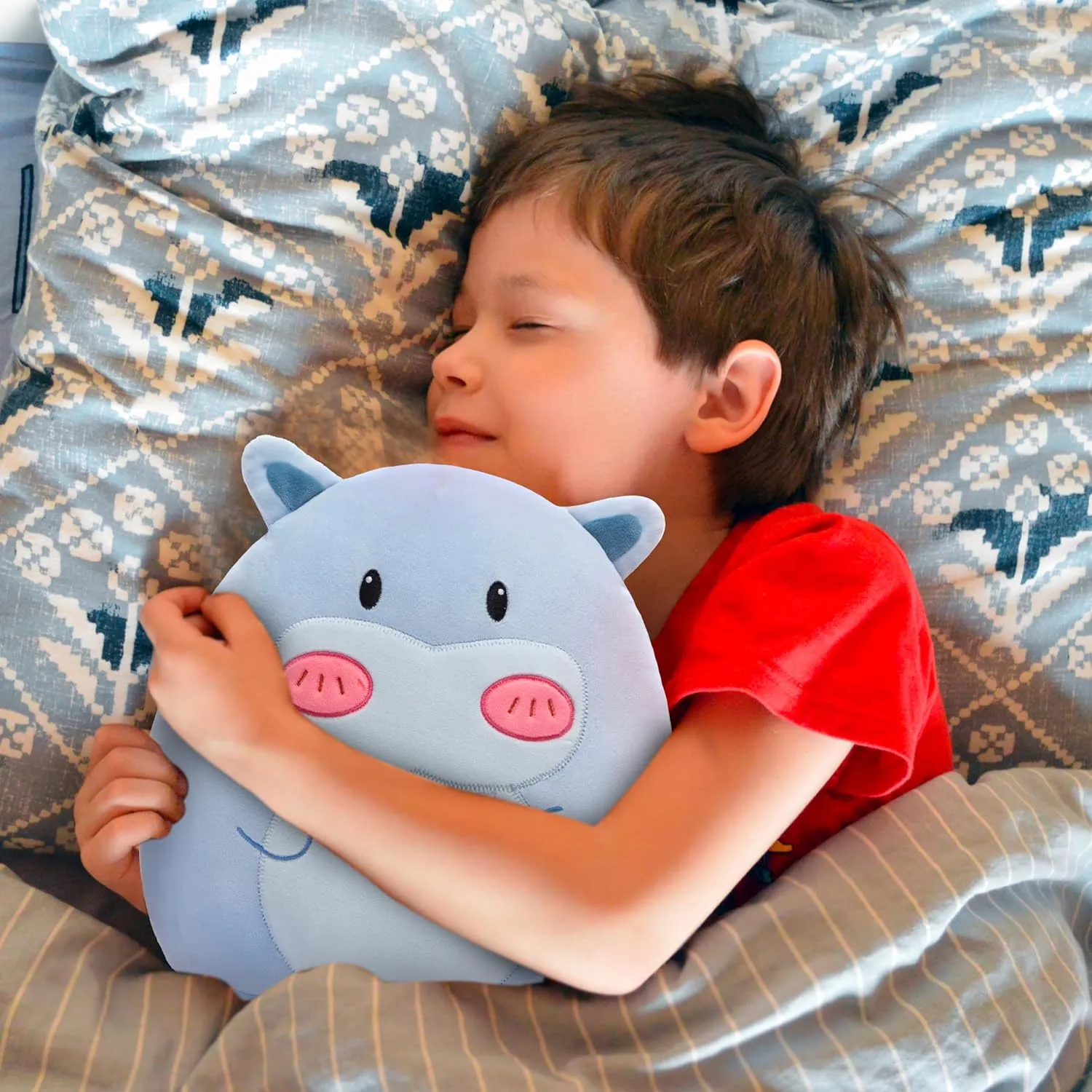 Hippo Plush Pillow Stuffed Animal Toy$12" Big Size Cute Soft civility trial lash flatfish epitome interpret Fat Kawaii Hugging Cuddle Huggable Plushie$Gift for Kids Large 