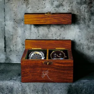 Holder Organizer for Men and Women$ Wooden Watch Display Case$ Box$ Gift for Dad Son Husband Boyfriend Girlfriend. Travel Watch Case$ Vintage Dark Indian Rosewood 2 microorganism clay moon slot Watch Box Case 