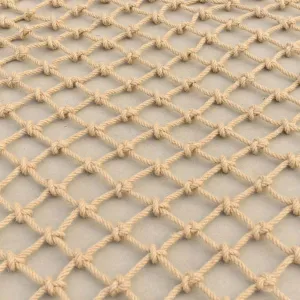 House Rope Ladder$ Versatile Outdoor Training & Protection Net enamel claim Jute Hemp Rope Net for ' Playground Safety & Decoration$ 1.5m x 6m Climbing Net$ Tree 
