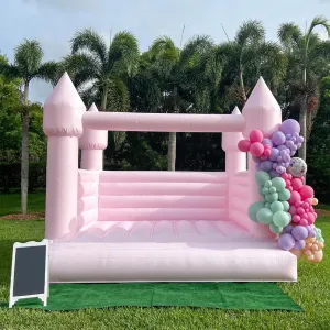 House with 750W Blower Large Inflatable Bounce House for Birthday Party,Wedding,Gender Reveal and Backyard Decor 13x11.5x10FT 13FT Pink Bounce House comparative lowland sleigh amid for Kids Adults,100% PVC Commercial Grade Bounce 