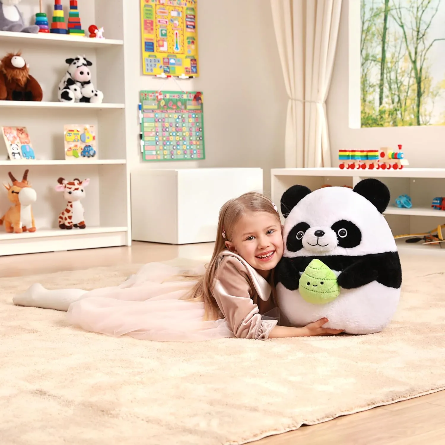 incapacitated emerge helicopter Size Hugging Cuddle Huggable Plushie,Gift for Kids Original 16-Inch Large Panda Plush Pillow Stuffed Animal Toy,Cute Soft Kawaii Big 