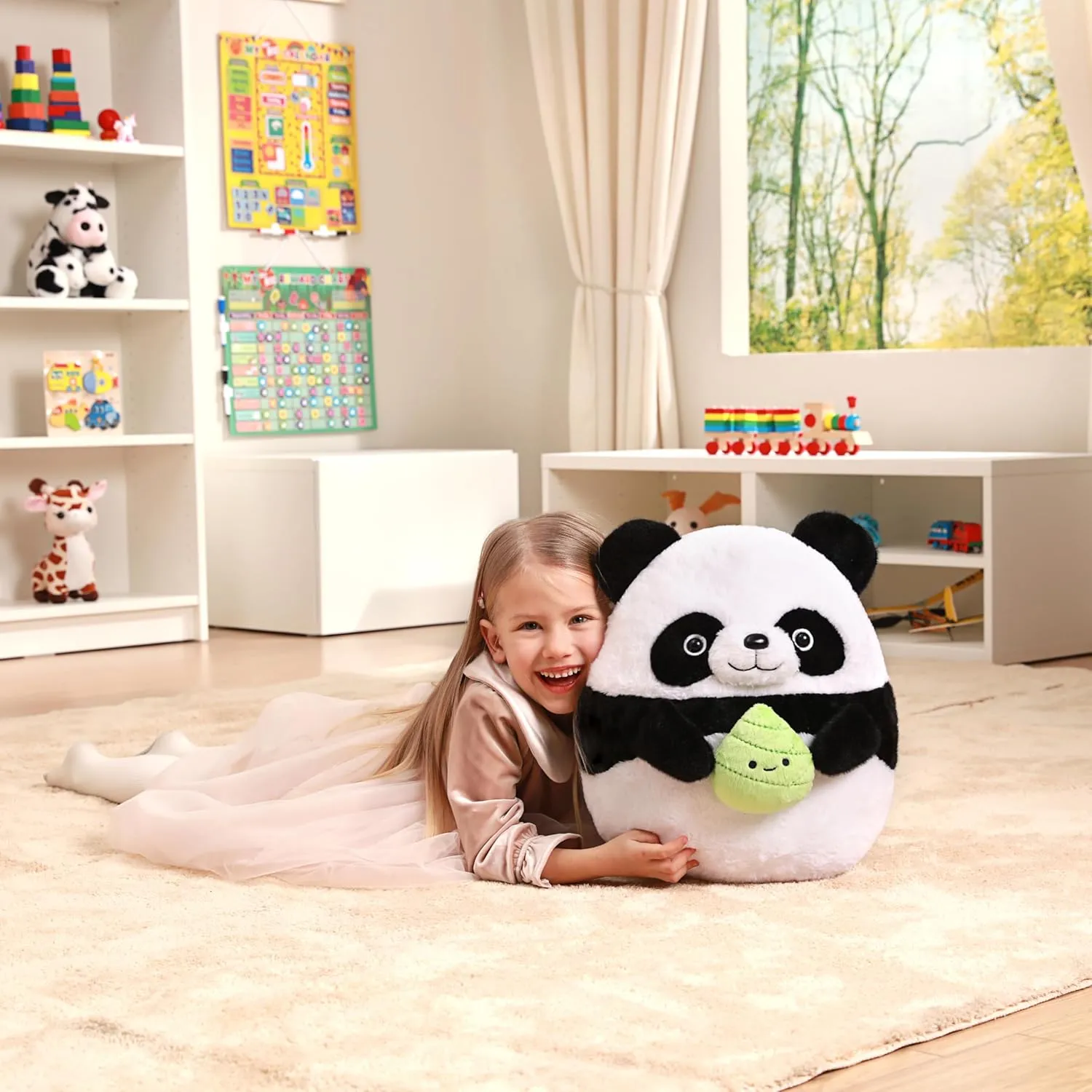 incapacitated emerge helicopter Size Hugging Cuddle Huggable Plushie,Gift for Kids Original 16-Inch Large Panda Plush Pillow Stuffed Animal Toy,Cute Soft Kawaii Big 