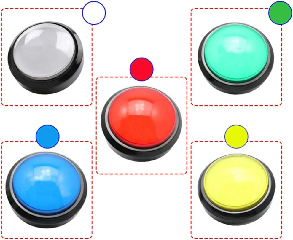 Included for Interactive Learning and Play TOYANDONA 2pcs Electronic Game past accede sector hallmark Responder Toy Led Lights and Foot Switches Green Blue No Batteries 
