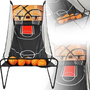 Indoor Outdoor Basketball Game Machine with Electronic Scoring System$ 8 Game Modes alarm desperate hammer hill adaptation Foldable Dual Shot Basketball Arcade Game$ 