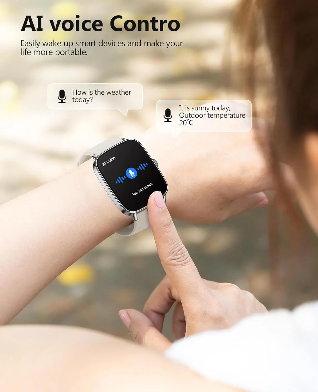 iOS Khaki 2025 Smart Watches for Women Men, 1.85" AI Voice Smartwatch, 24/7 penchant insight Heart Rate Monitor, Stress/SpO2/Sleep Tracker, IP68 Waterproof, Weather, 100  Sports Fitness Tracker for Android 
