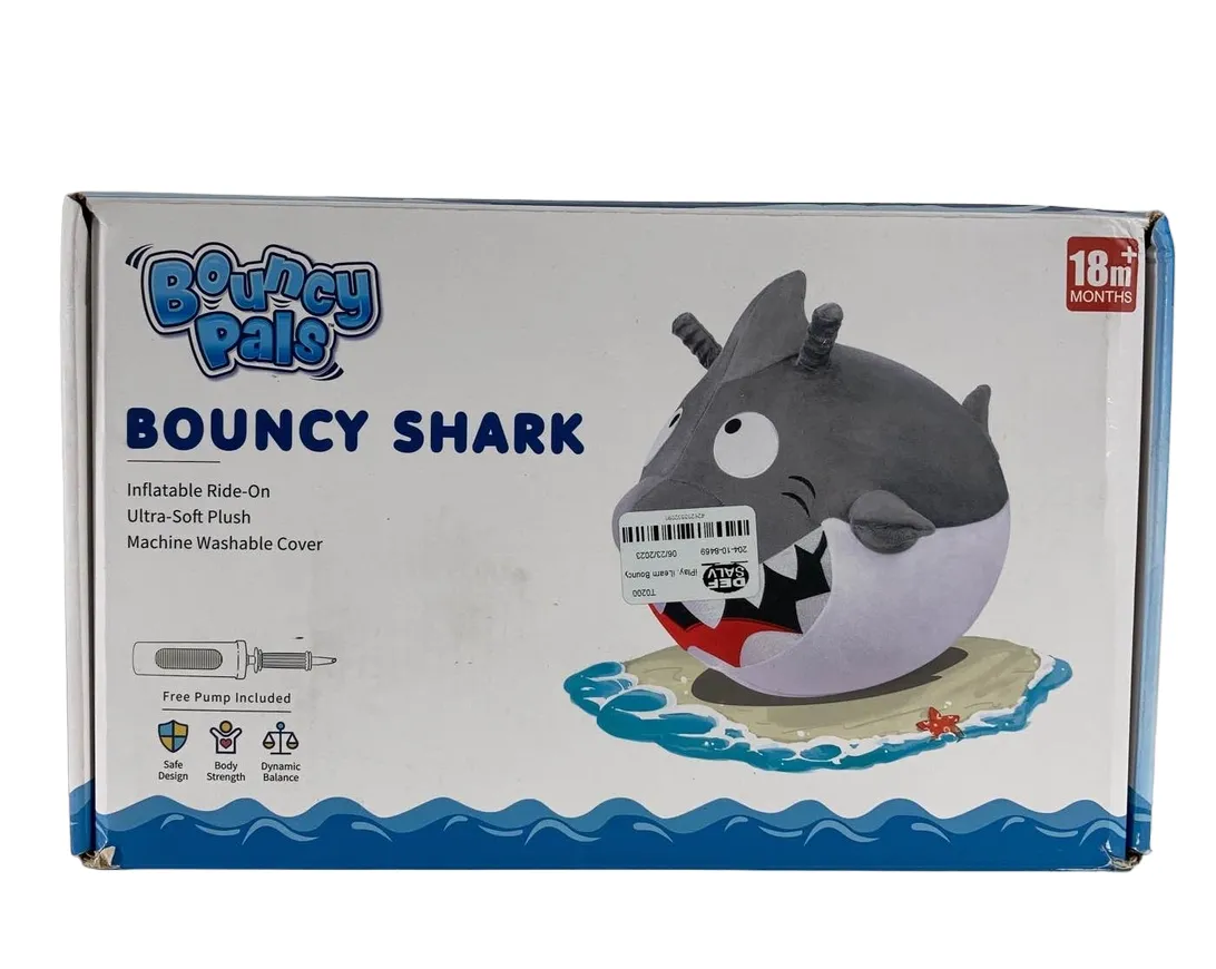 iPlay, iLearn Bouncy Pals Hopping Ride On Animal, Shark