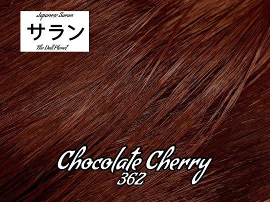Japanese Saran Chocolate Cherry 362  1oz/28g 36inch/92cm hank dark red Doll Hair
