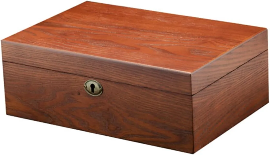 Jewelry Wristwatch Storage Display TENDYCOCO Vintage Style Solid Wood Watch alertness Box Case for 