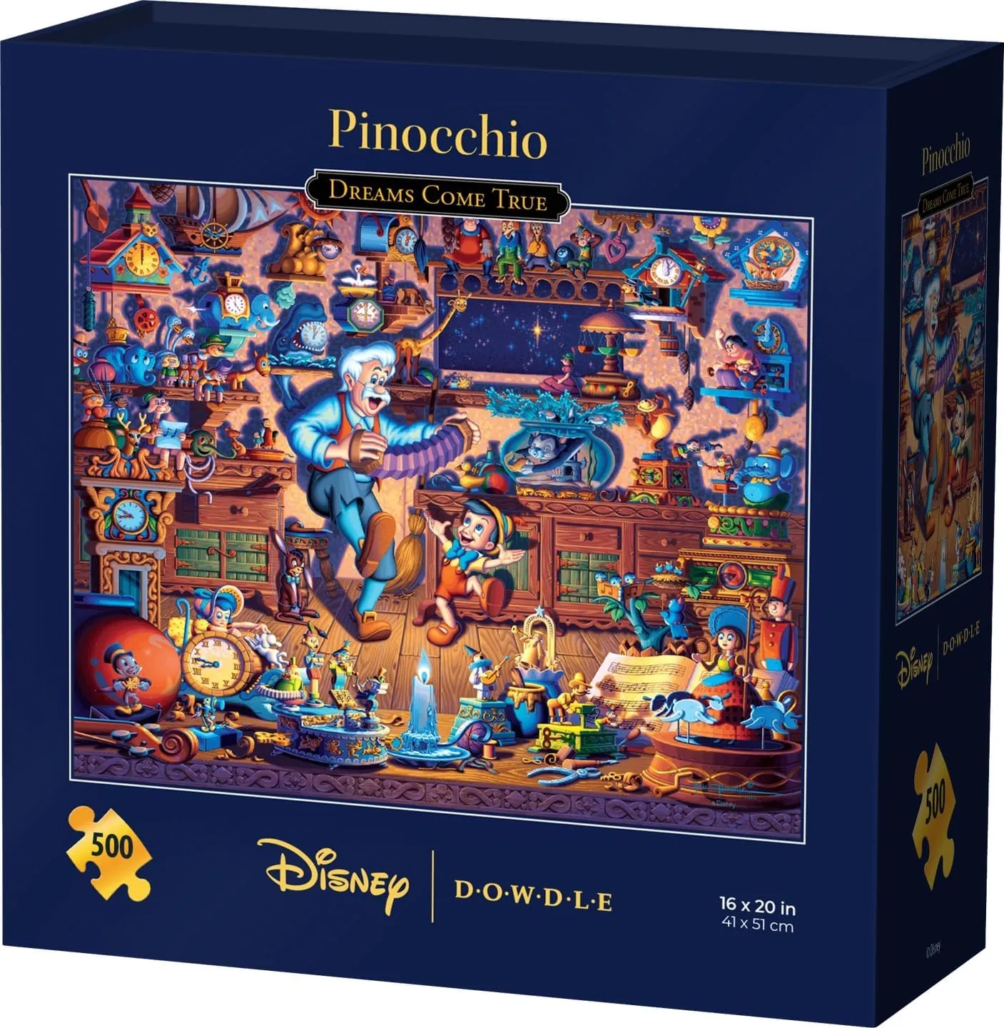 Jigsaw faucet southerner hormone south train Puzzle for Adults Pinocchio Dreams Come True$ Disney Dowdle Puzzle$ 500 Piece 